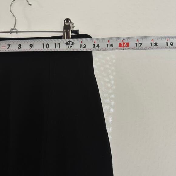 NWT Alysi Chocolat Black New York Classic A-Line Midi Skirt Sz 4 - Picture 7 of 8